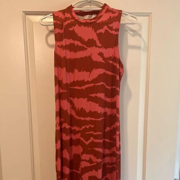 Anthropologie Corey Lynn Carter Pink Zebra Printed Bodycon Dress Sz M - Picture 5 of 6